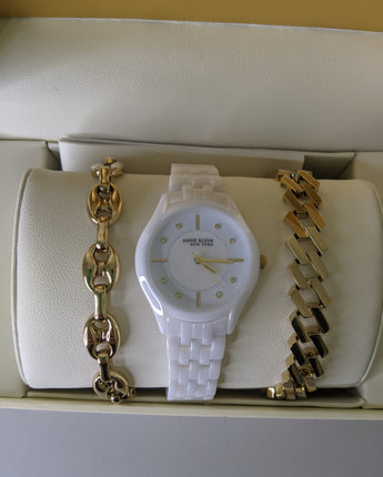 Anne Klein Woman's Watch and Bracelet Set