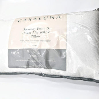 King Machine Washable Memory Foam & Down Alternative Bed Pillow - Casaluna™