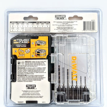 Black and Gold Impact Ready Metal Twist Drill Bit Set (12-Piece)