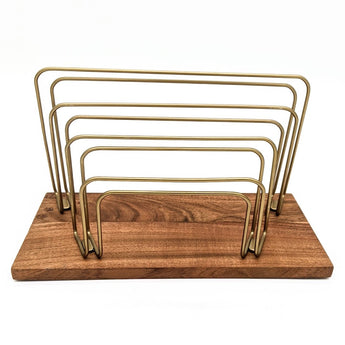 Wood & Steel Letter Sorter Brown/Brass - Hearth & Hand™ with Magnolia
