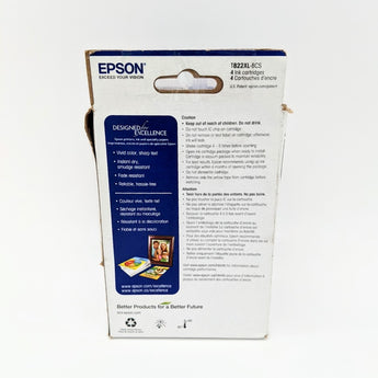 EPSON 822 DURABrite Ultra Ink Standard Capacity Black & Color Cartridge Combo Pack (T822120-BCS)