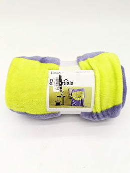Smiley Chartreuse Flutter Throw Blanket - Room Essentials™